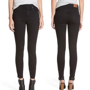 Madewell High Riser Black Skinny Skinny Jeans Tall